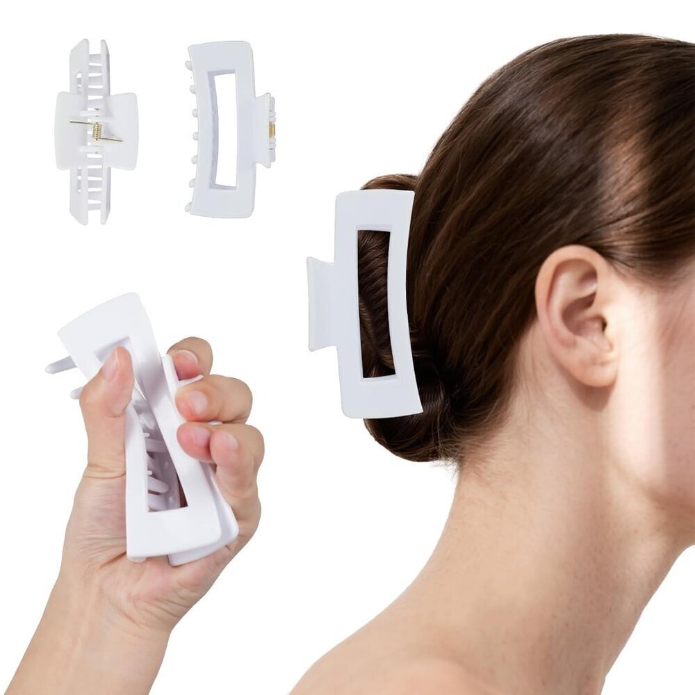 2Pack Hair Claw Clips Cloud Silicone Non Slip Hair Pins for All Hair Types